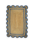 Indra Importer - Scallop Jute Rug 60cm x 90cm