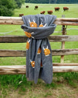 Orchid Designs -  Mohair Scarf - Highland Cow