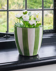 Striped Ceramic Pot - Small